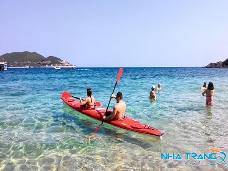 Tour 3 đảo VIP Nha Trang 1 Ngày, Trọn Gói 26 trải nghiệm chèo thuyền kayak