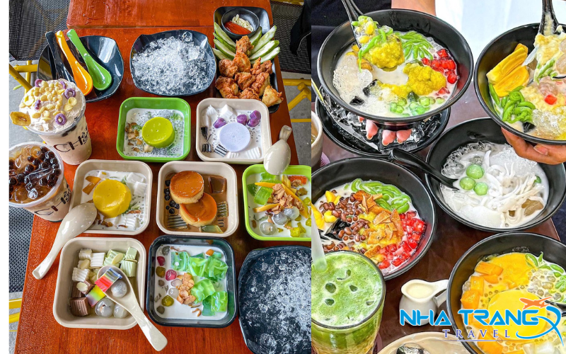 Chợ Đầm Nha Trang khám phá khu chợ nổi tiếng lâu đời 50 Các loại chè được trưng bày bắt mắt, nhiểu màu sắc