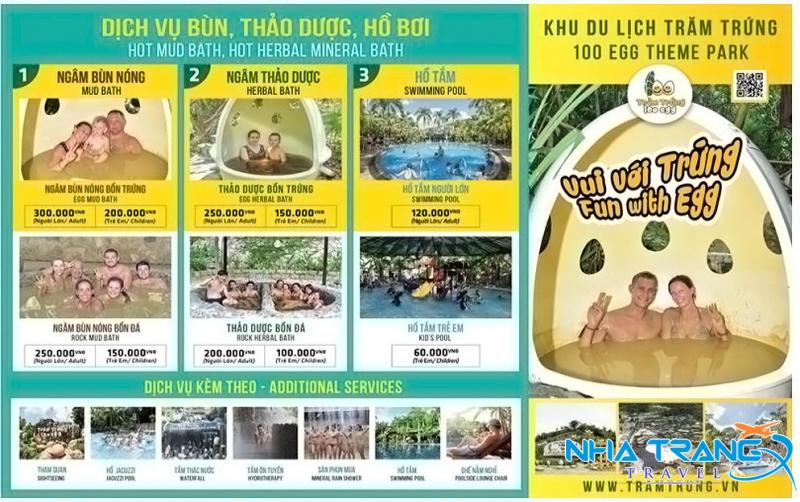 Gợi Ý 5 Địa Điểm Tắm Bùn Nha Trang Không Nên Bỏ Lỡ 35 Bảng giá tắm bùn tại khu du lịch Trăm Trứng Nha Trang