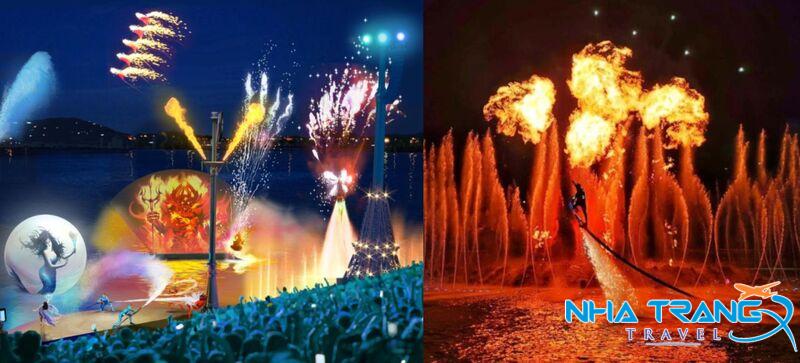 Kinh Nghiệm Vui Chơi Vinpearl Harbour Nha Trang Cực Hot 22 Những show diện mang tính nghệ thuật cao cùng các màn kết hợp với lửa đẹp mắt
