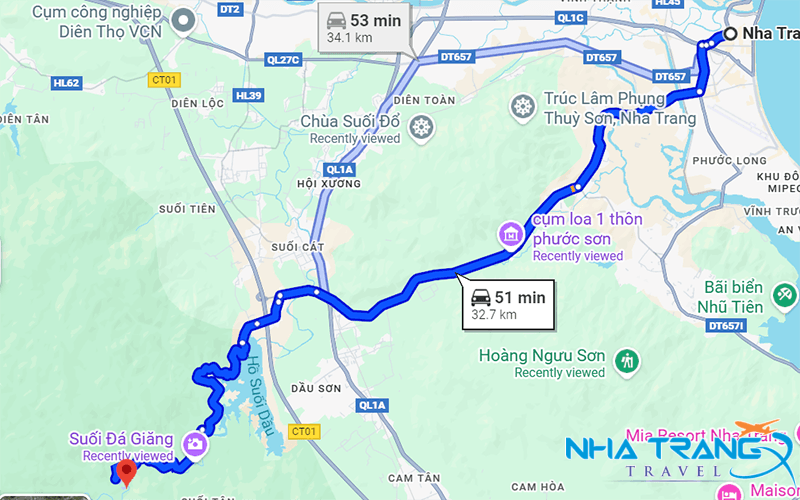 Khám Phá Suối Dầu Nha Trang "Tiểu Đà Lạt" Của Thành Phố Biển 12 Đường tới suối khá dễ đi
